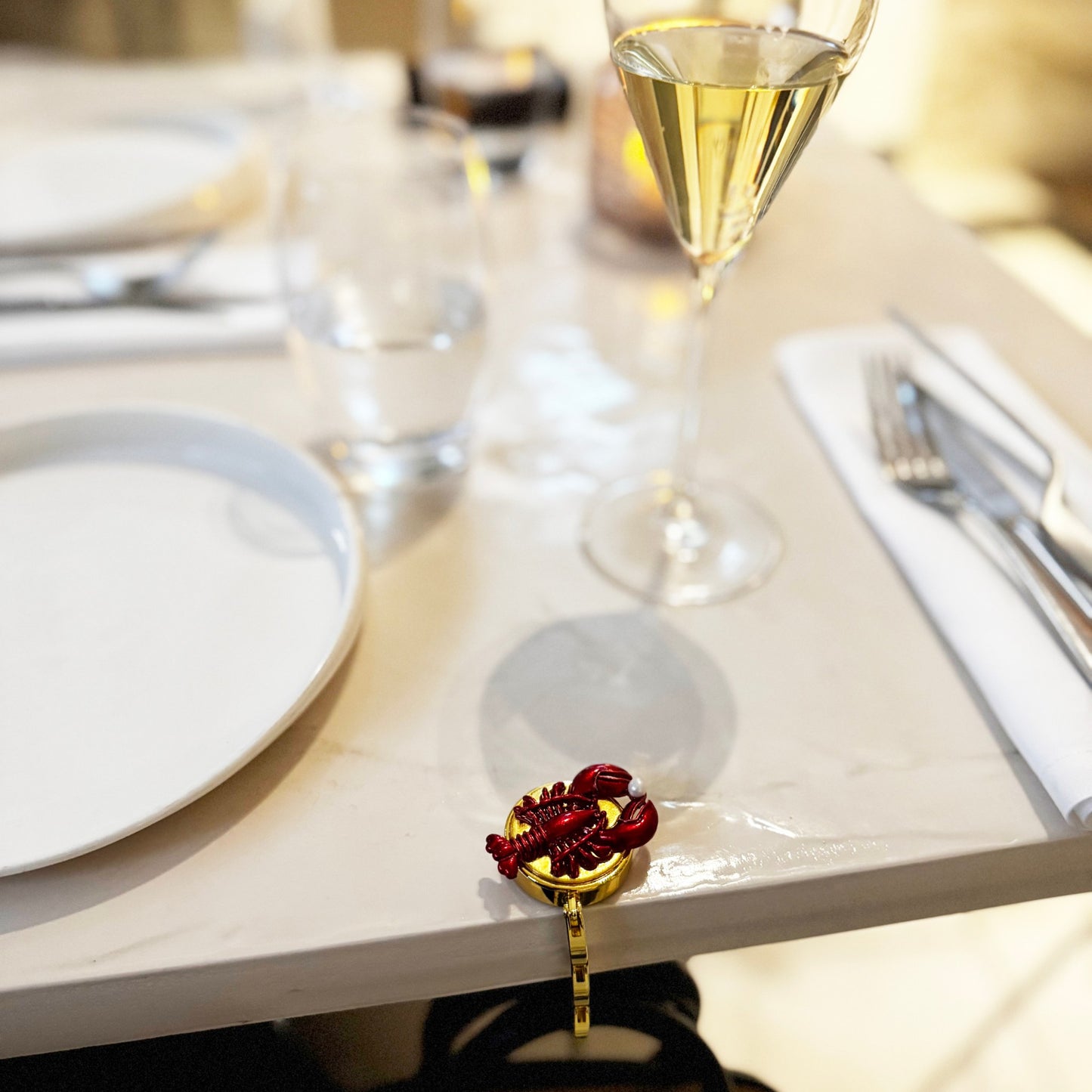 Luxe Tashanger Kreeft 24K Zoetwaterparel