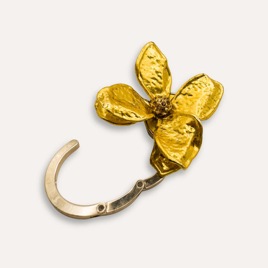 Luxe Tashanger Gouden Bloem 24K