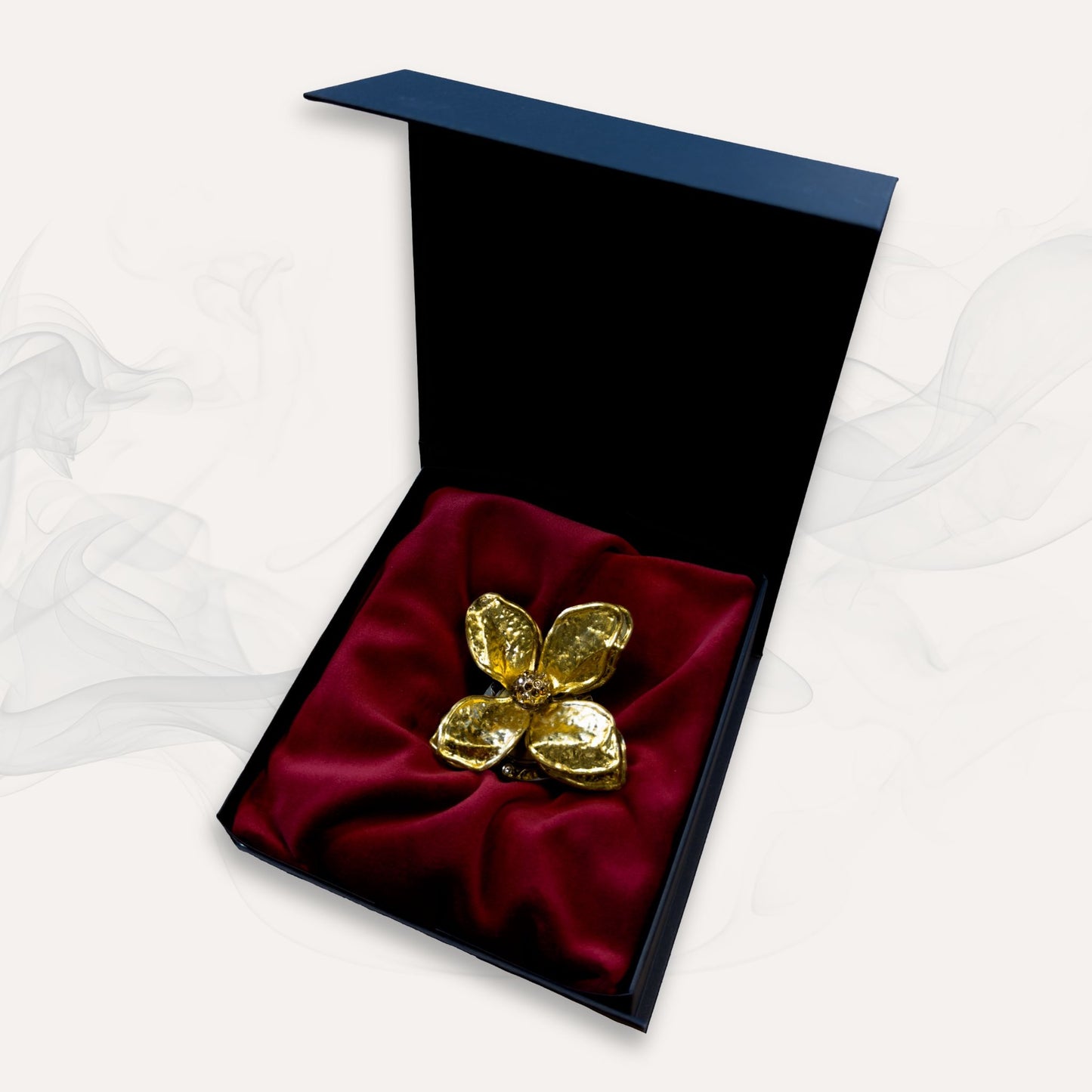 Luxe Tashanger Gouden Bloem 24K