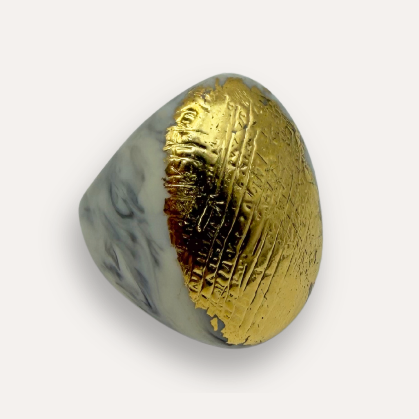 Ring Luce XXL - 24k bladgoud - size 60