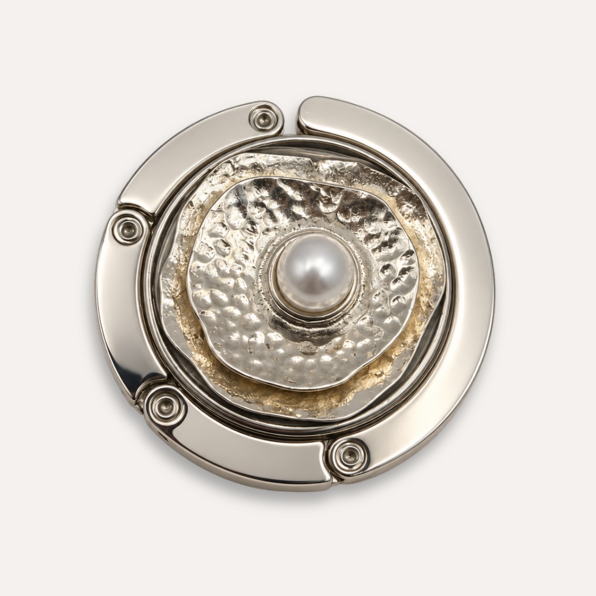 Luxury Handbag Hanger Silver Rose Lenthe