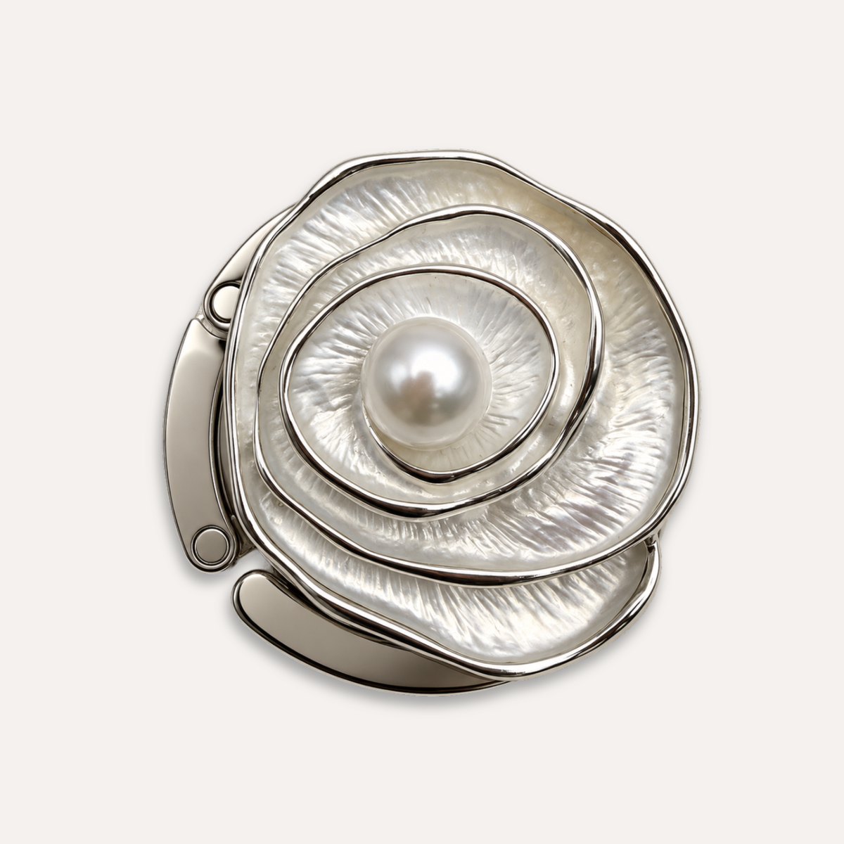 Luxury Handbag Hanger Silver Rose