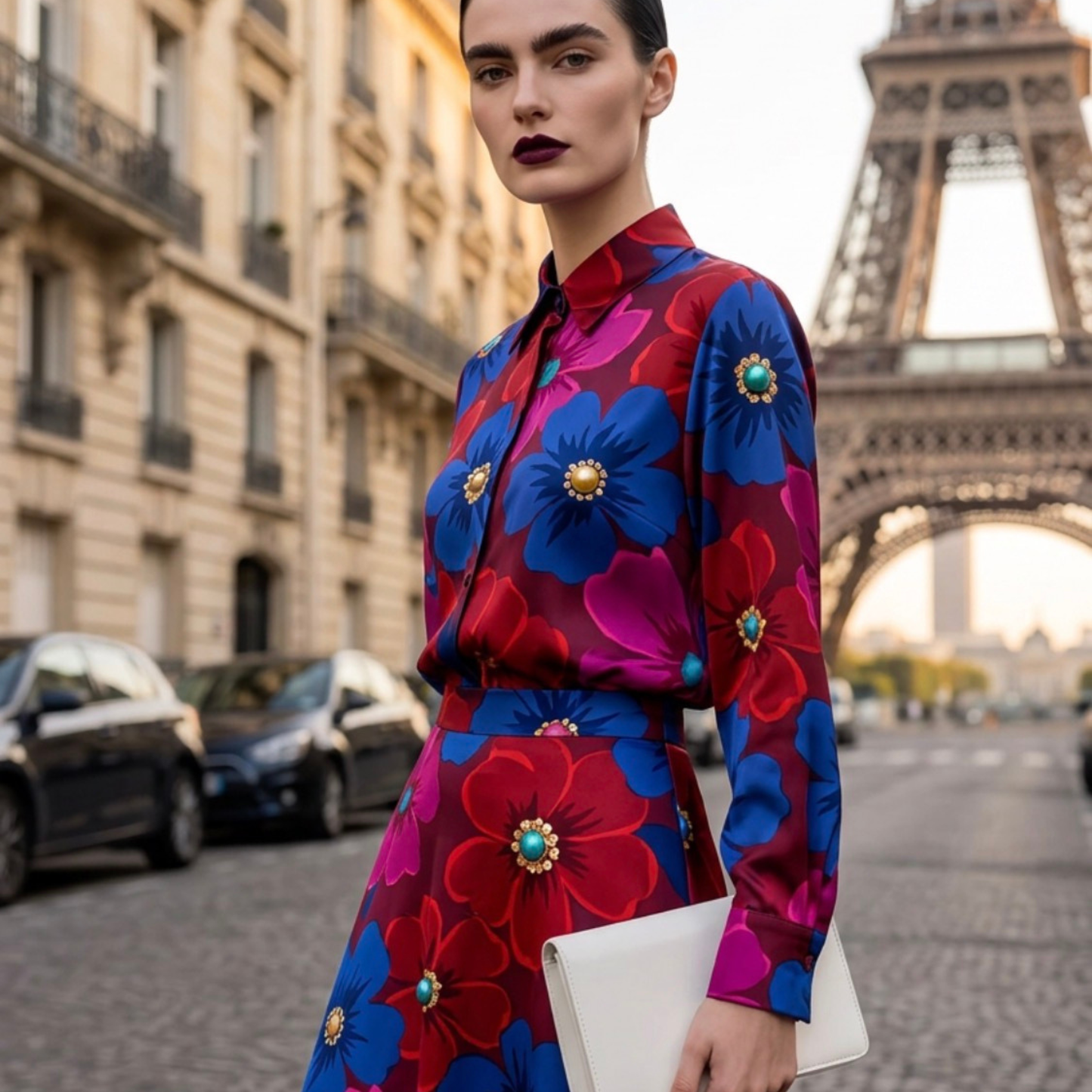 Luxe Tassenhanger Fleur Rubis - Paris 2026