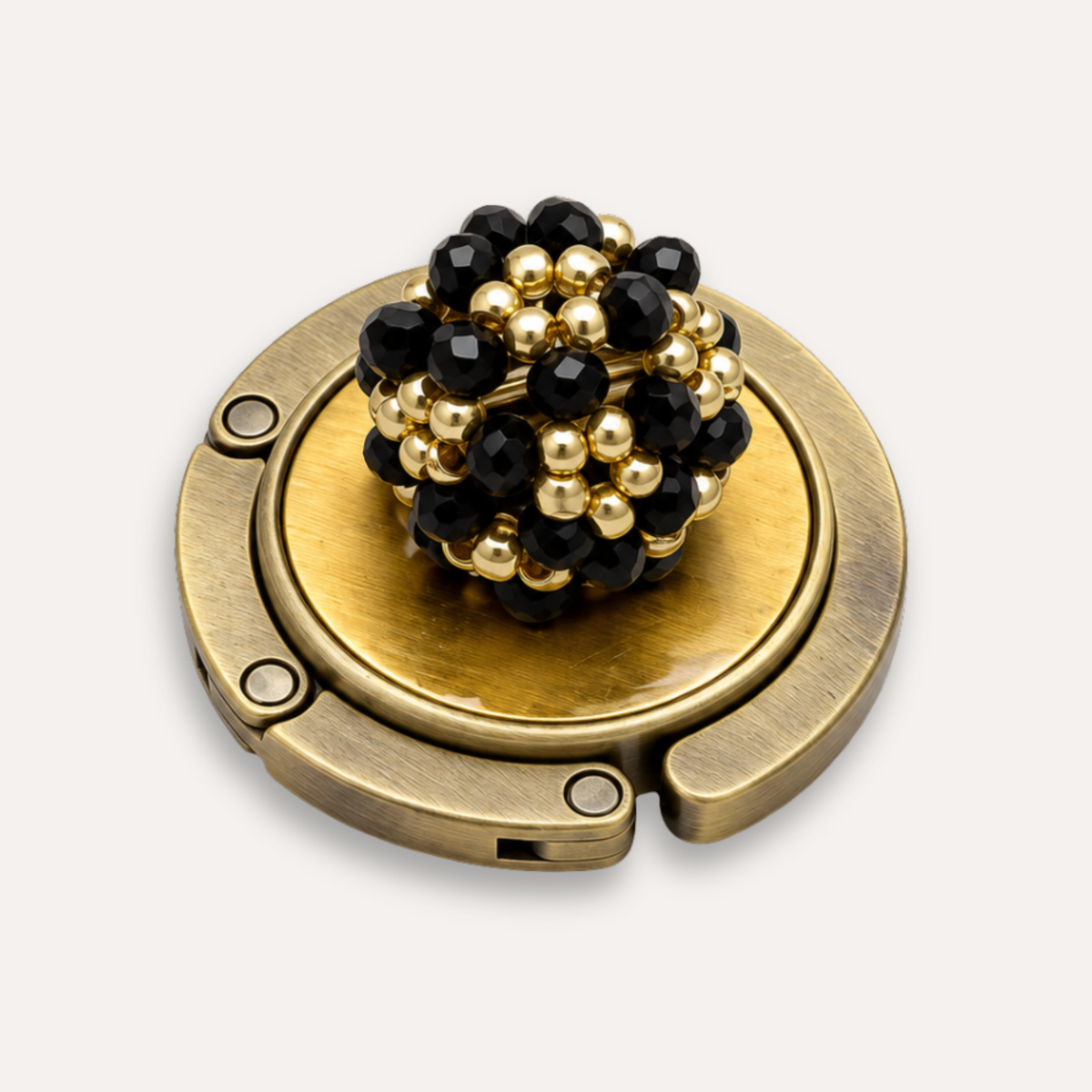 Luxury Bag Hanger Bijou d'Or Noir | 24K Gold Leaf 