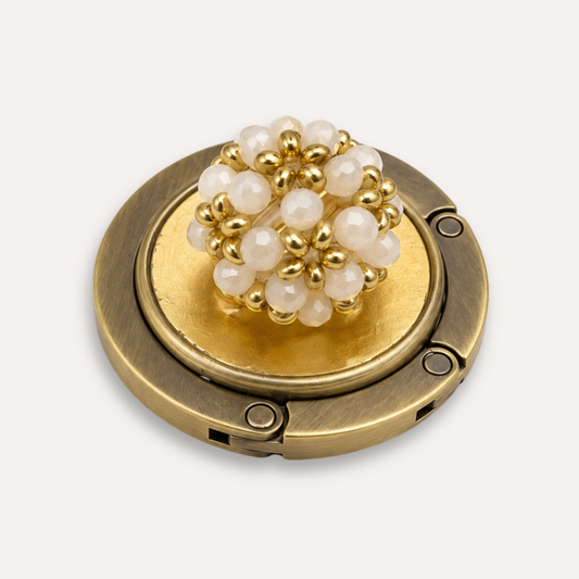 Luxury Bag Hanger Bijou d'Or Ivory | 24K Gold Leaf 