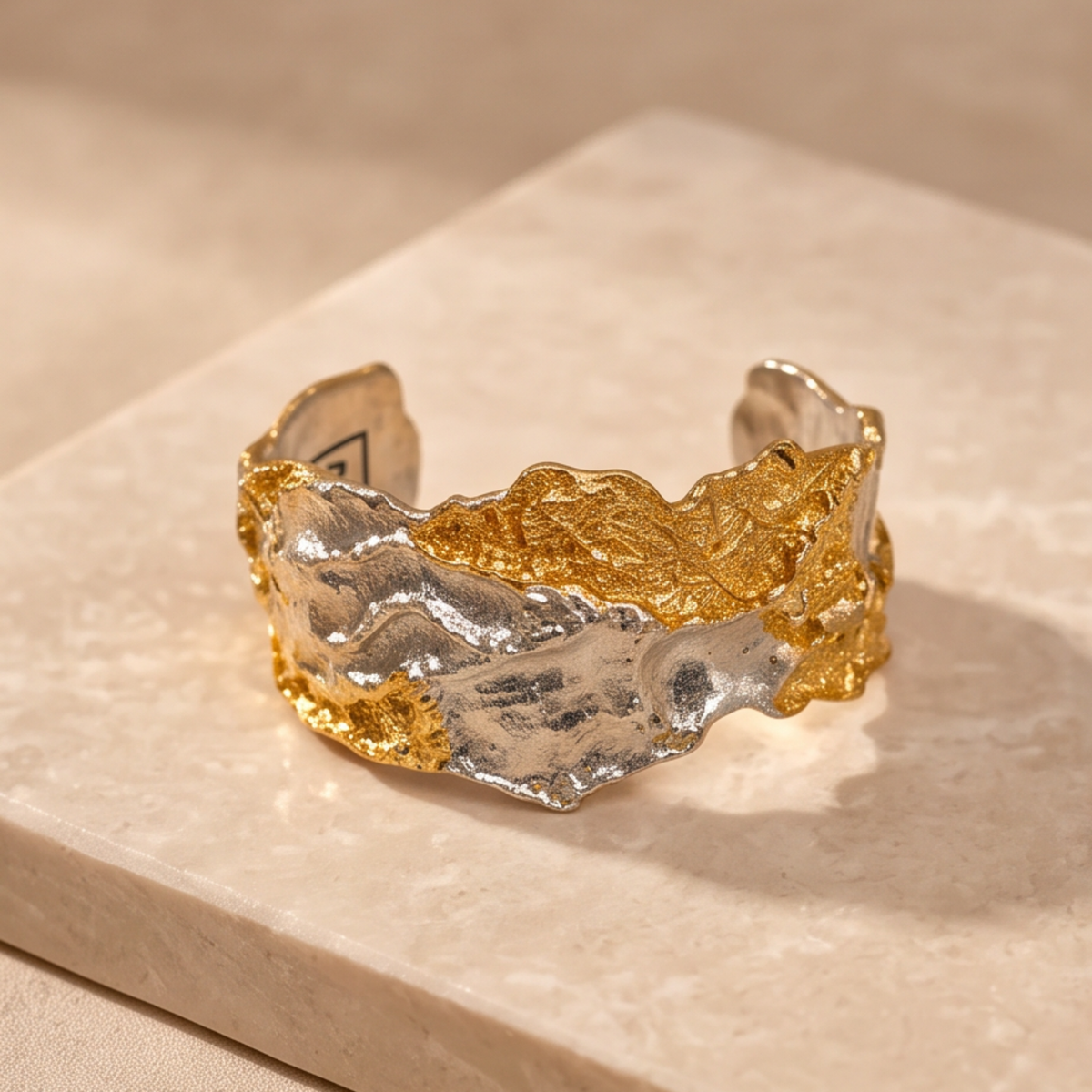 Armband Mira - 22k rosé & wit bladgoud