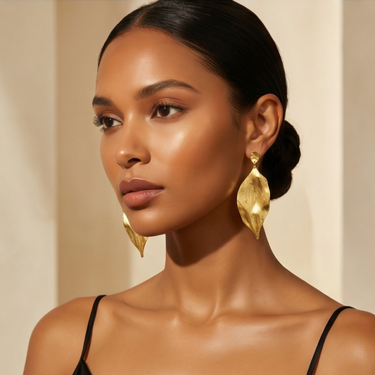 Oorbellen Éclat d'Or - 24k bladgoud