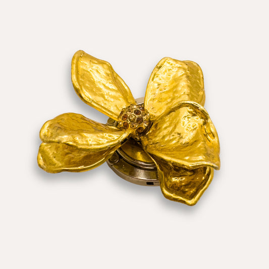 Luxe Tashanger Gouden Bloem 24K