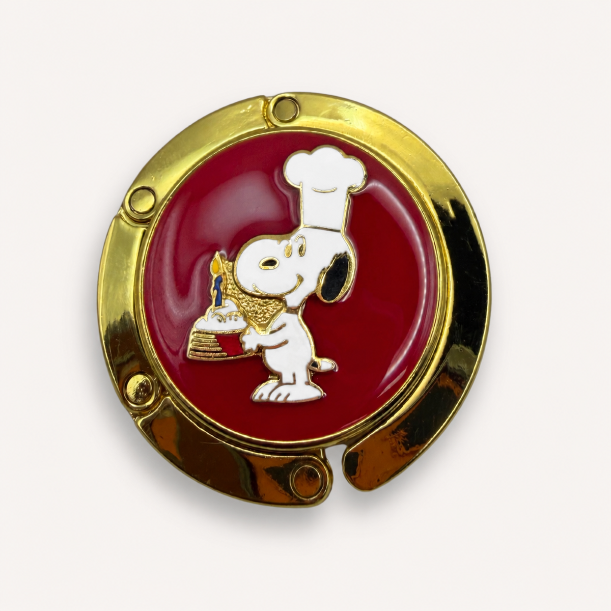 Luxe Tassenhanger Snoopy Chef with Pie | Origineel Vintage