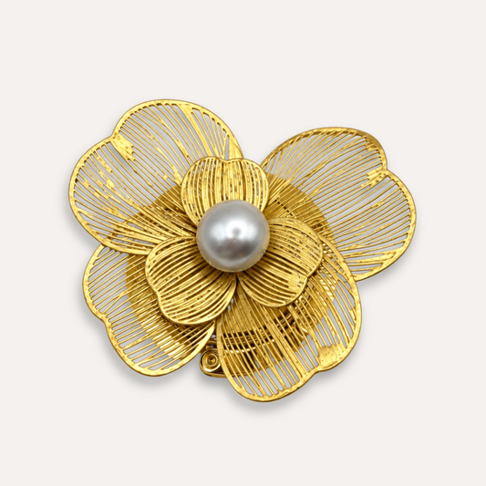 Luxury Handbag Hanger Orchid - 24k gold leaf