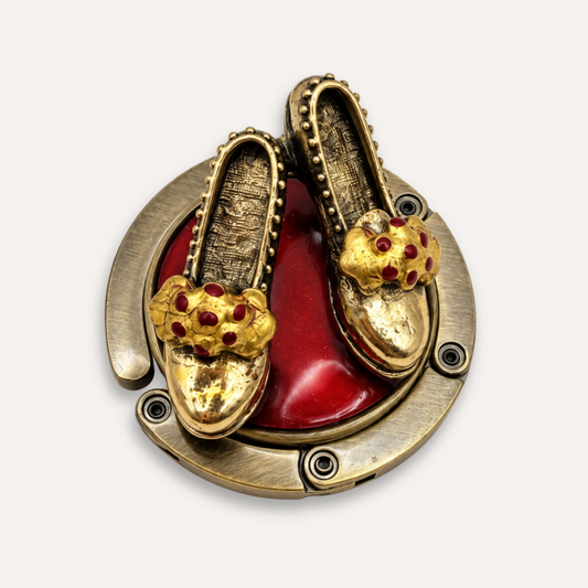 Luxury Handbag Hanger Evening Shoes - 24k gold leaf