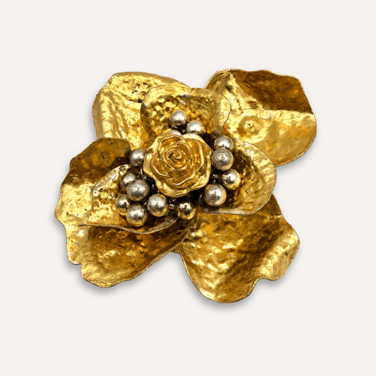 Luxury Handbag Hanger Flower | Golden Blossom - 24K Gold Leaf