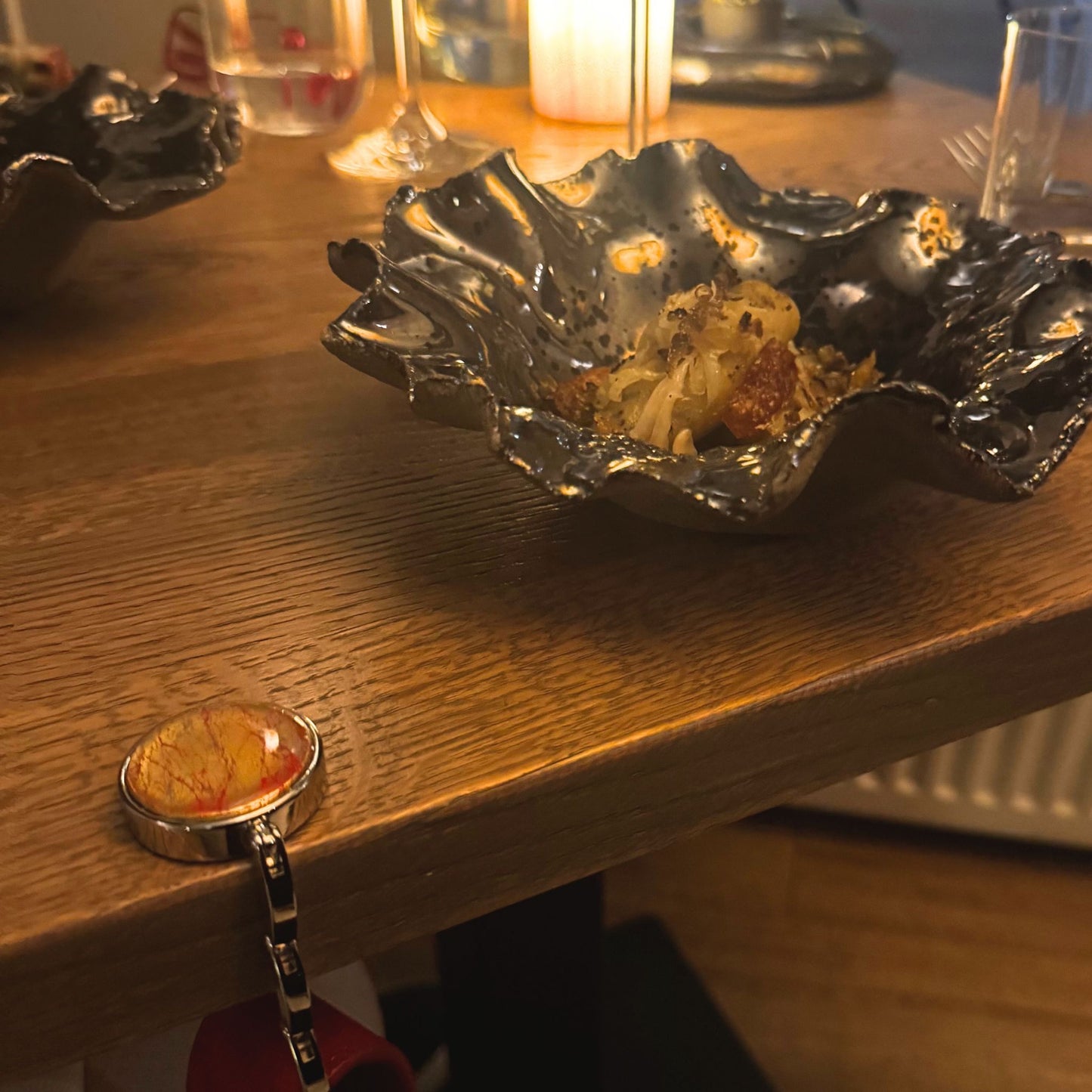 Luxe Tashanger Marmer rood/silver 24K