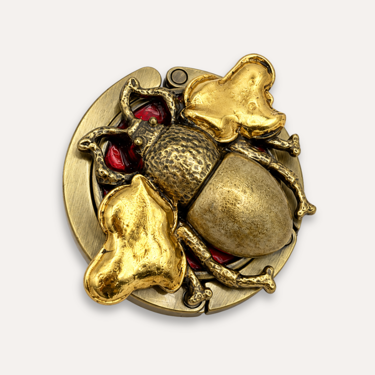 Luxe Tassenhanger Scarabée d'Or | 24k bladgoud
