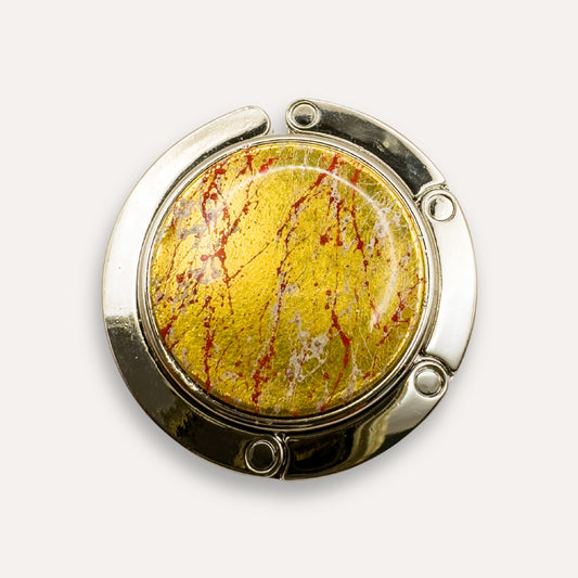 Luxe Tashanger Marmer rood/silver 24K