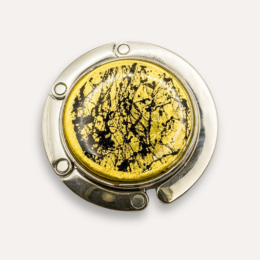 Luxe Tashanger Marmer zwart 24K