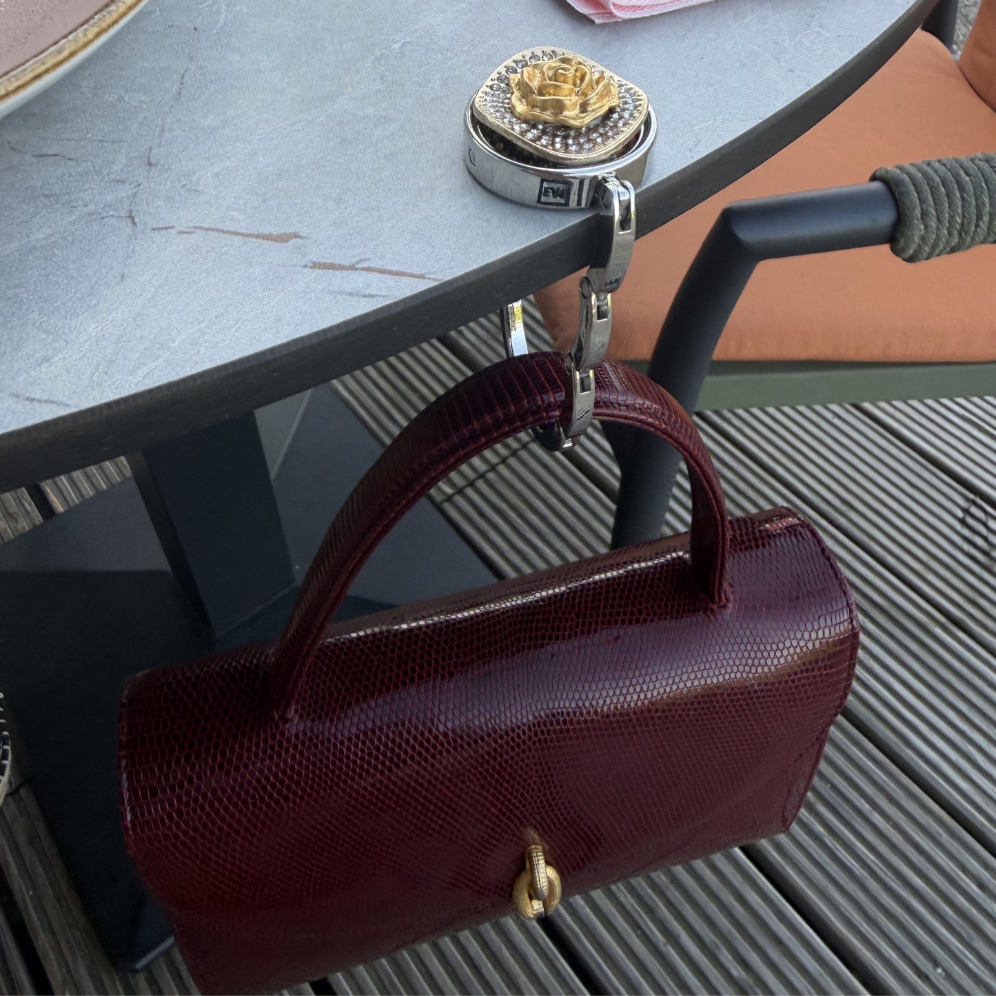 Luxury Handbag Hanger Rosalie | Italy 2026 - 24K Gold Leaf