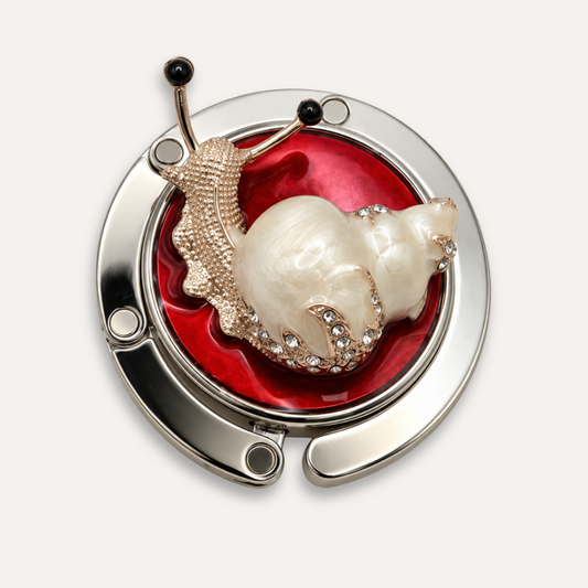 Luxury Jeweled Snail Bag Hanger
