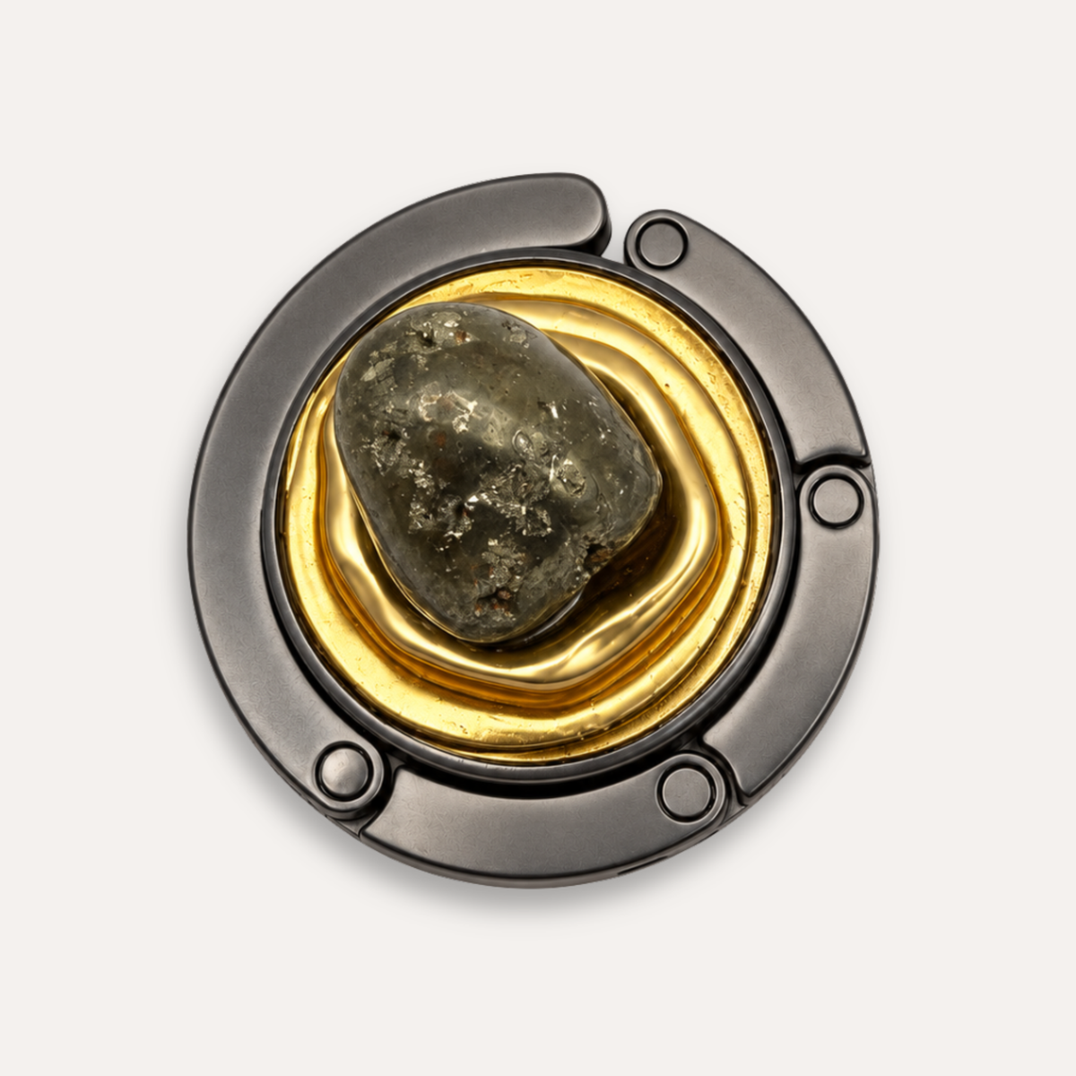 Luxury Handbag Hanger Pyrite - 24k gold leaf