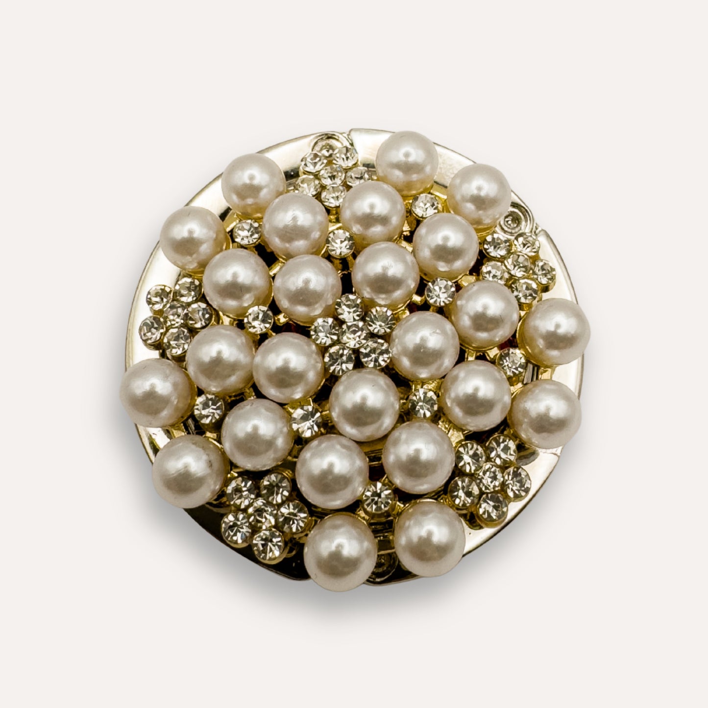 Luxe Tashanger Strass-parelbloem