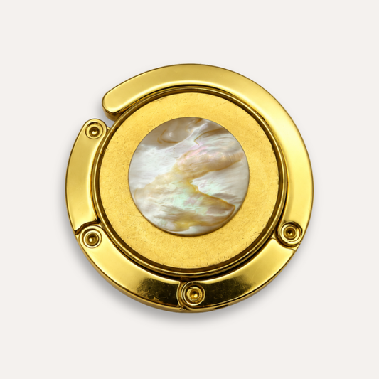 Luxury Handbag Hanger Nacre Royale - 24k gold leaf