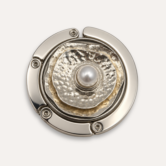 Luxe Tassenhanger Zilveren Roos Lenthe